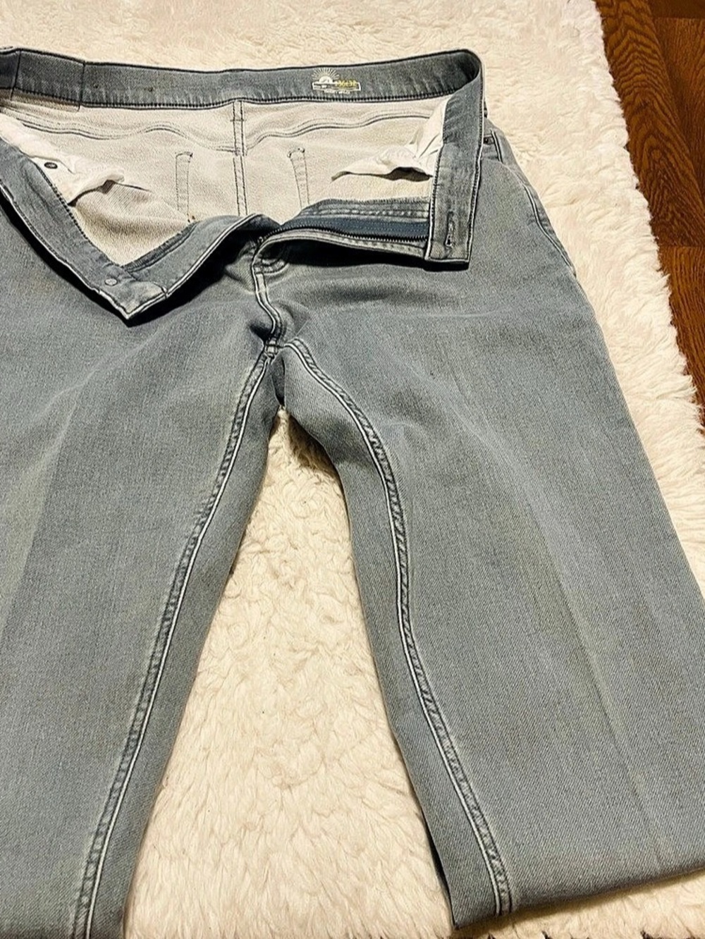 Faherty Brand 36/32 Men's Slim Jeans in Blue